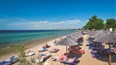 foto plaz hotela Portes Beach, stredisko Nea Potidea, Chalkidiki, Grecko