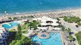 foto pohlad na bazeny a plaz hoteloveho komplexu Apollonia Beach, stredisko Ammoudara, ostrov Kreta